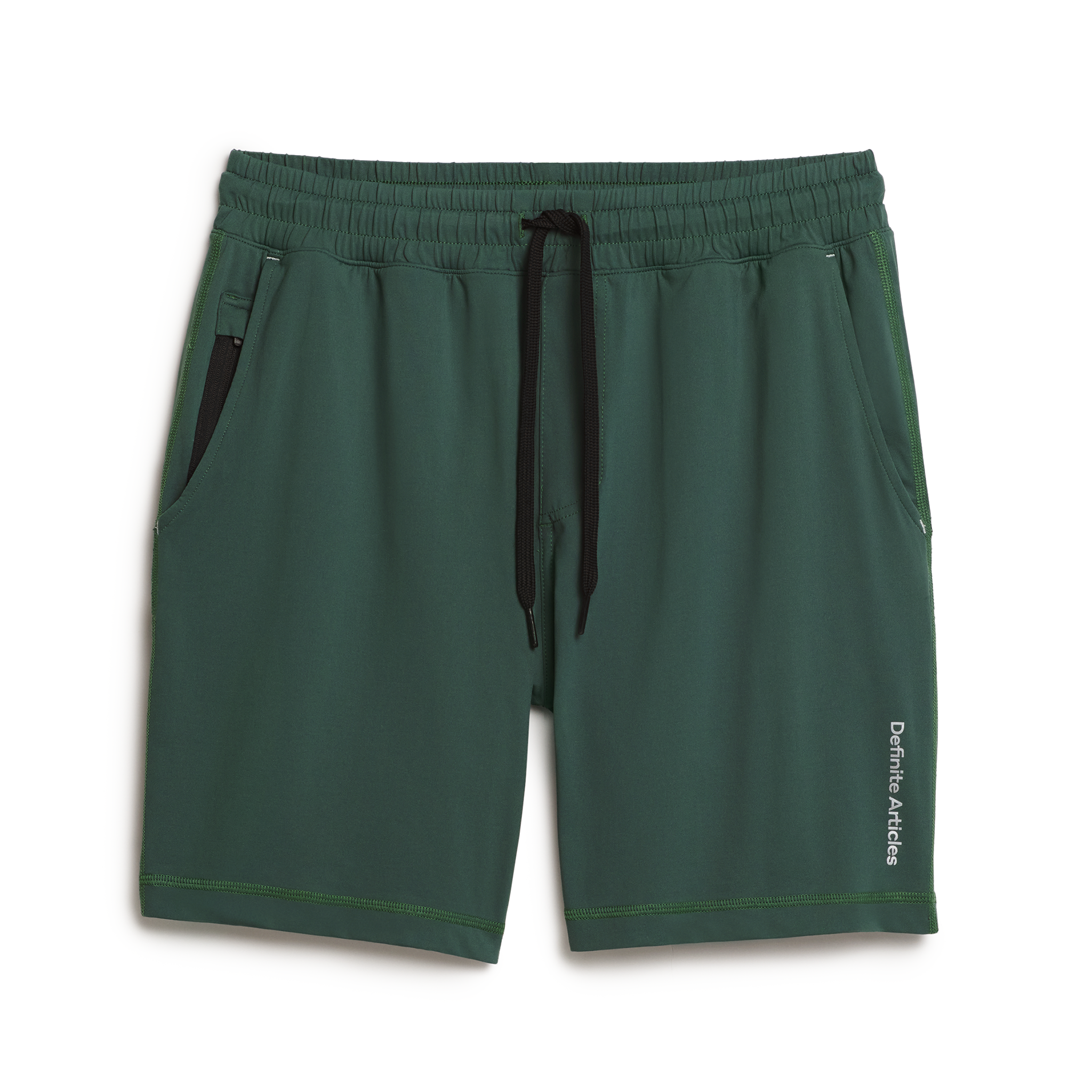 Man wearing olive Tor Shorts by Definite Articles.