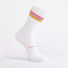 White Pink Grey Yellow Stripe_Striped Crew