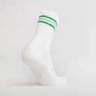 White Green Grey Green Stripe_Striped Crew