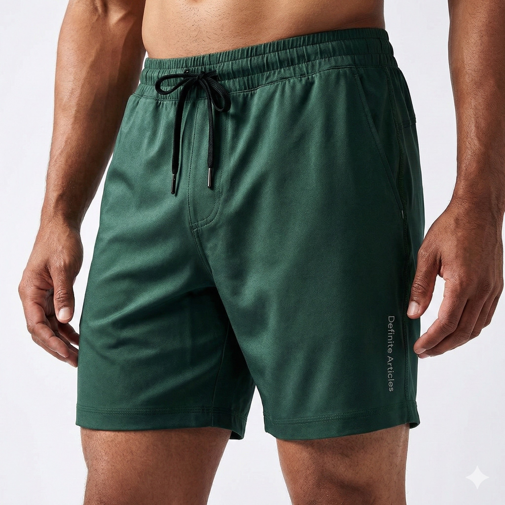 Olive Tor Shorts by Definite Articles. 